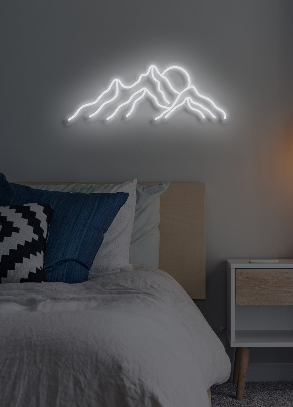 Mountain sunrise - LED Neon skilt