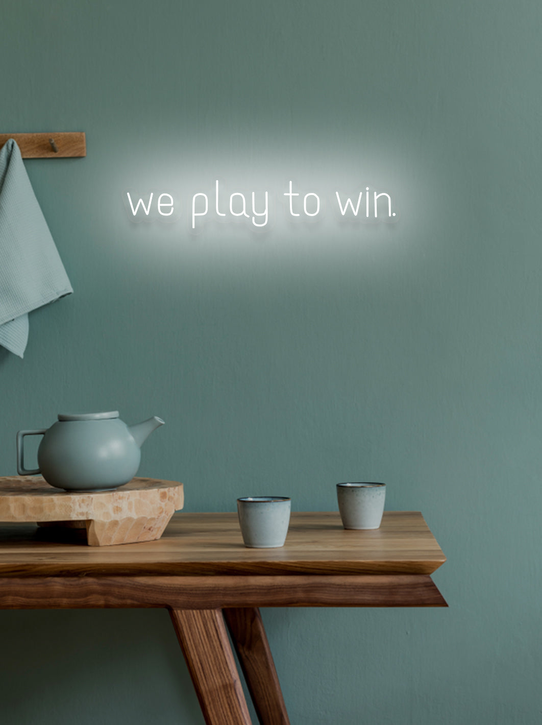 We play to win - LED Neon skilt