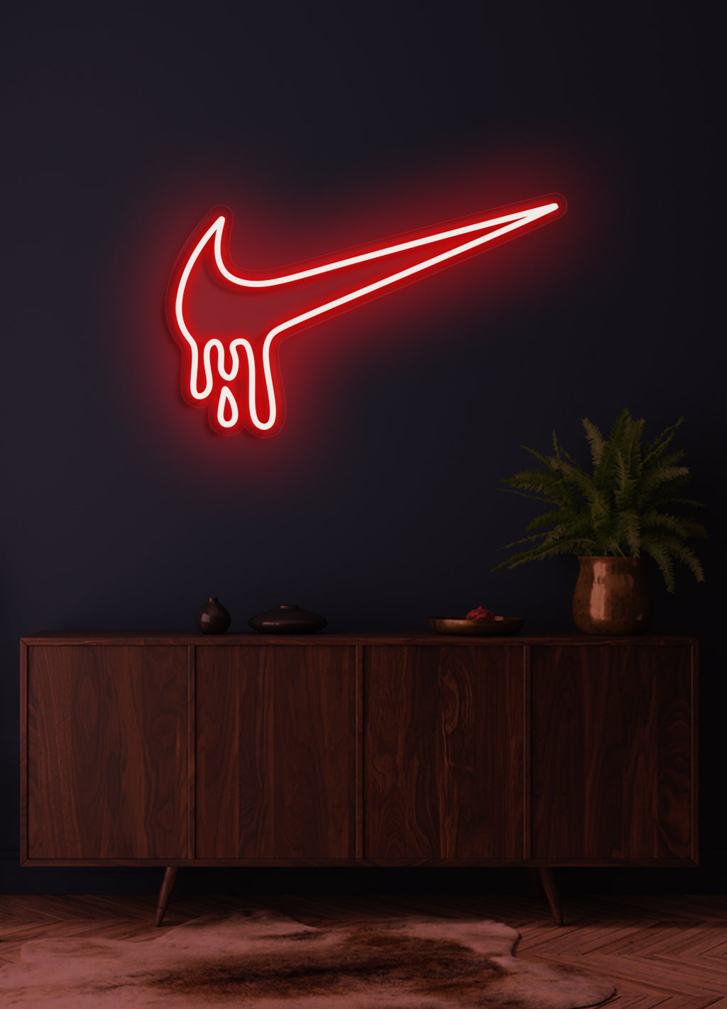 Dripping Nike - LED Neon skilt