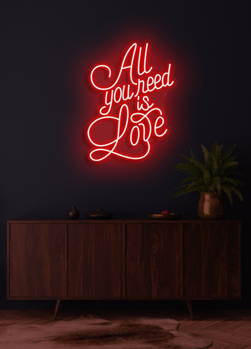 All you need is love - LED Neon skilt