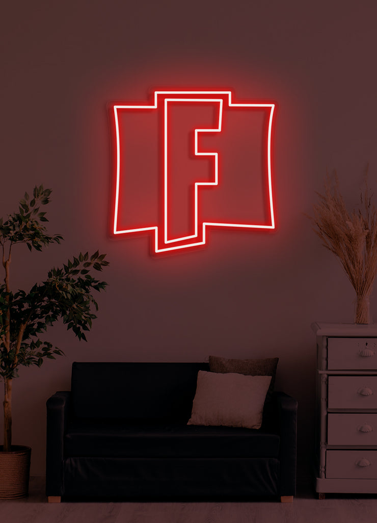 Fortnite icon - LED Neon skilt