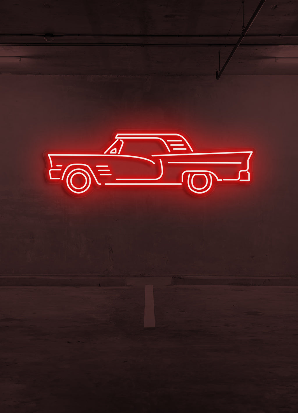 Retro car - LED Neon skilt