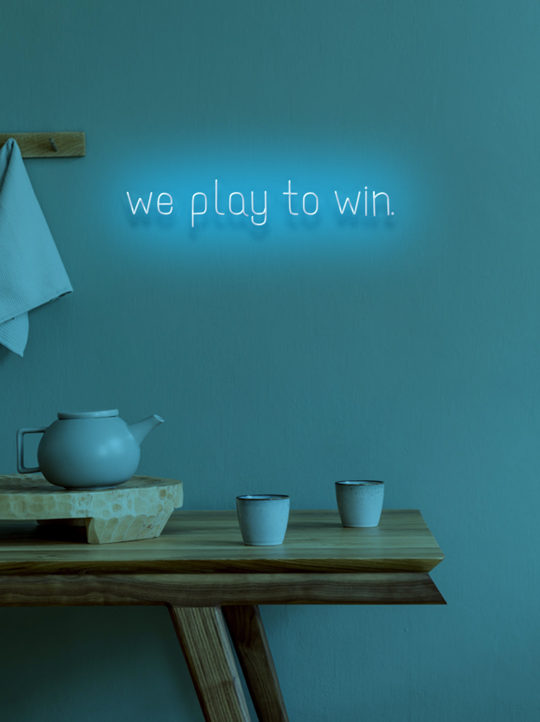 We play to win - LED Neon skilt