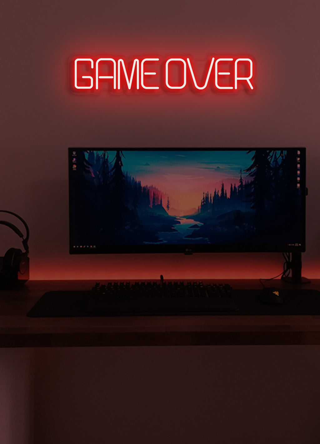 Game over - LED Neon skilt