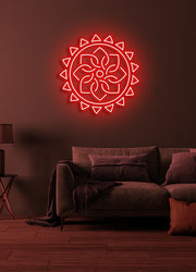 Yoga flower - LED Neon skilt