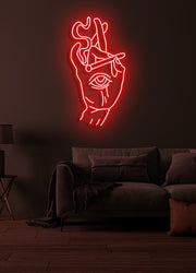 Smoking eye - LED Neon skilt