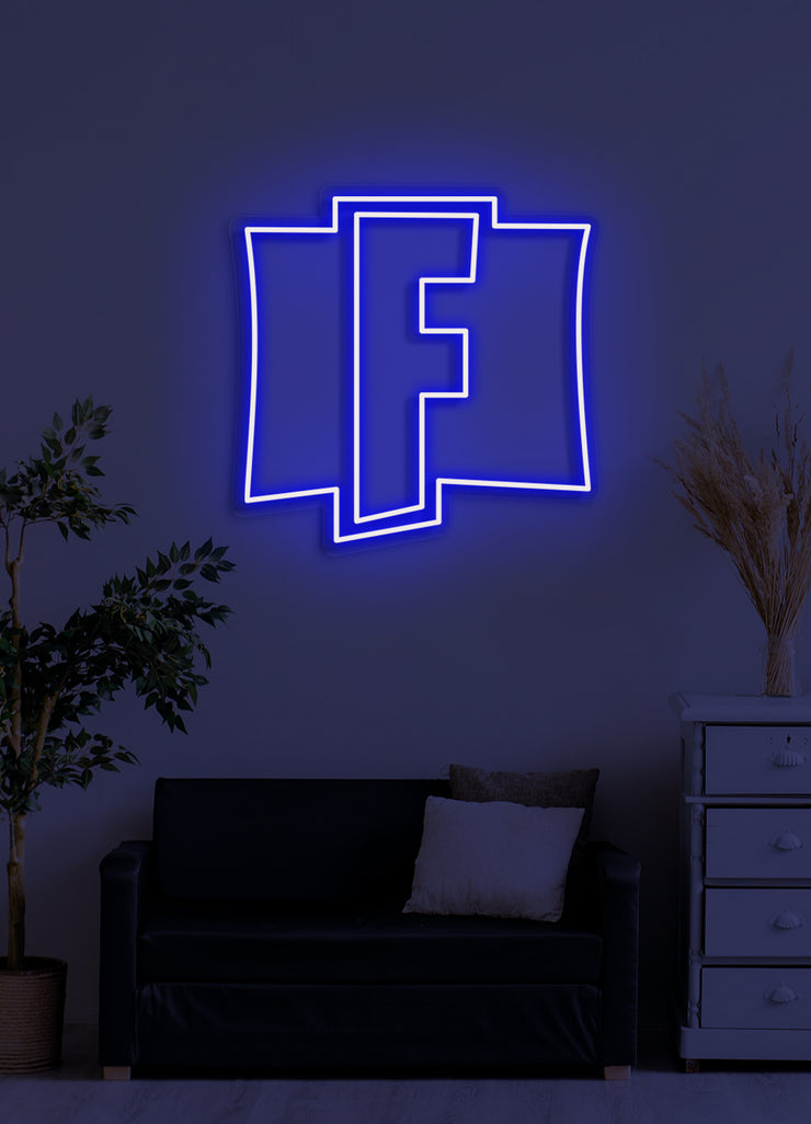 Fortnite icon - LED Neon skilt