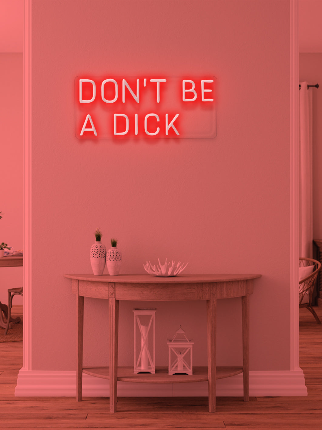 Don't be a dick - LED Neon skilt