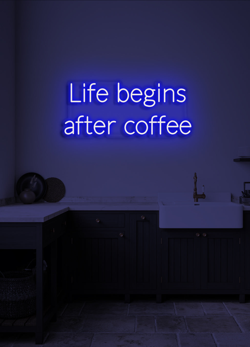 Life begins after coffee - LED Neon skilt