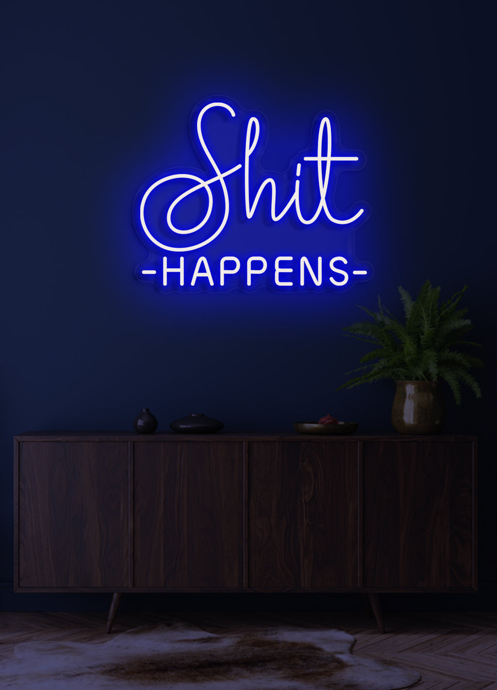 Shit happens - LED Neon skilt