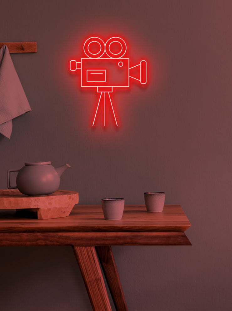 Video camera - LED Neon skilt