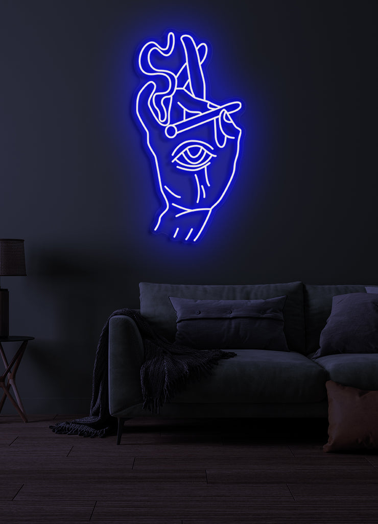 Smoking eye - LED Neon skilt
