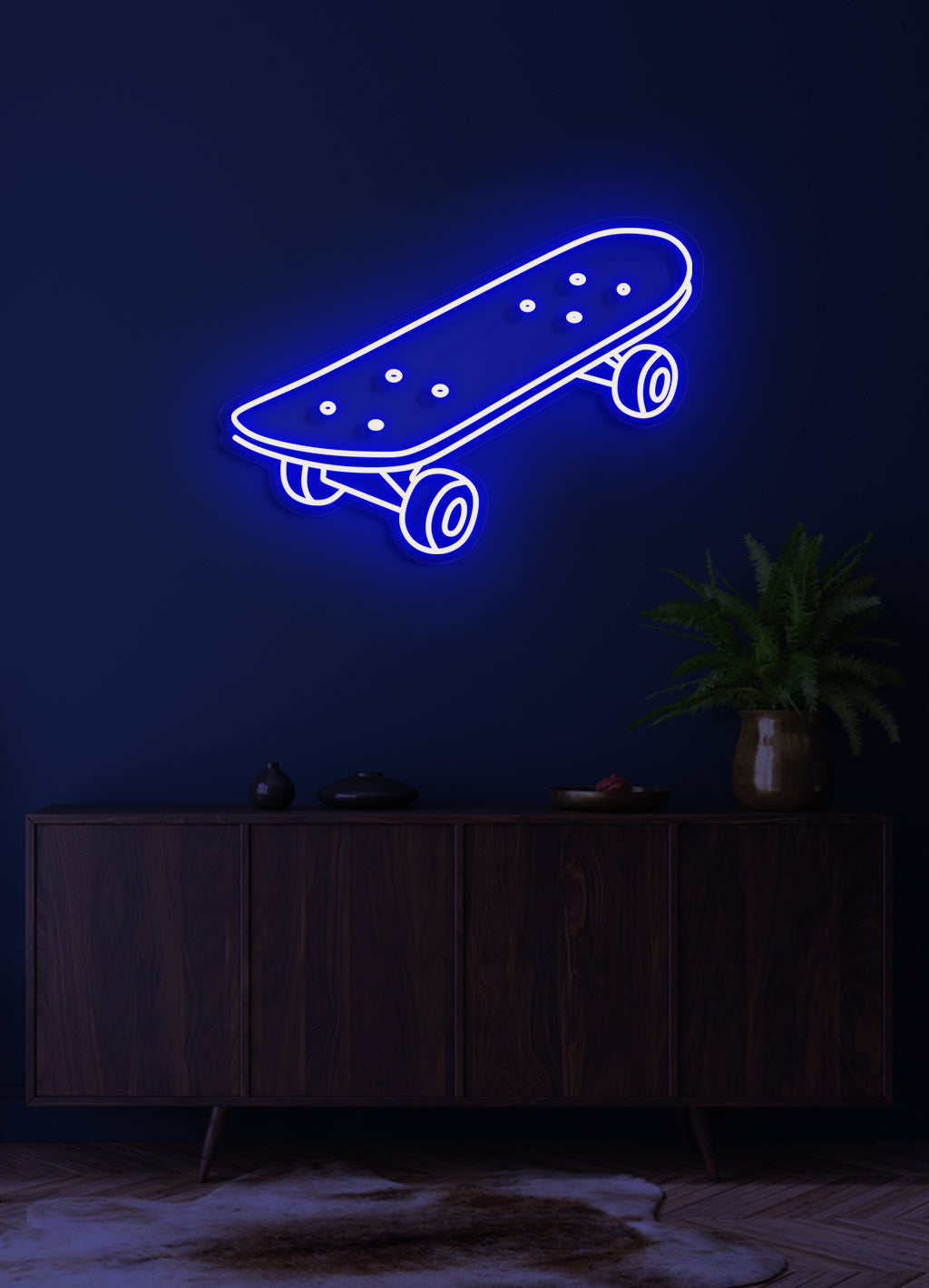 Skateboard - LED Neon skilt