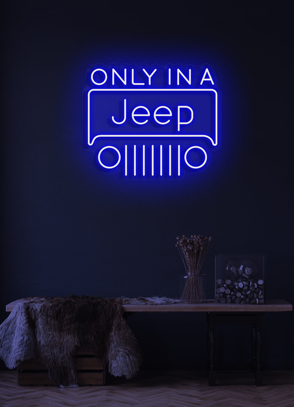 Only in a Jeep - LED Neon skilt