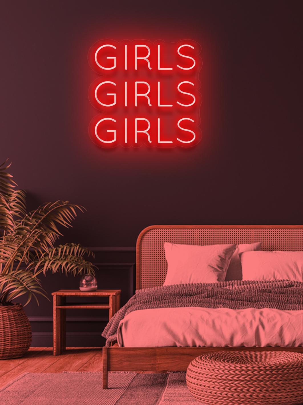 Girls Girls Girls - LED Neon skilt