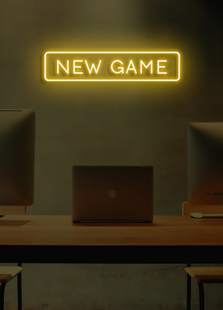 NEW GAME - LED Neon skilt