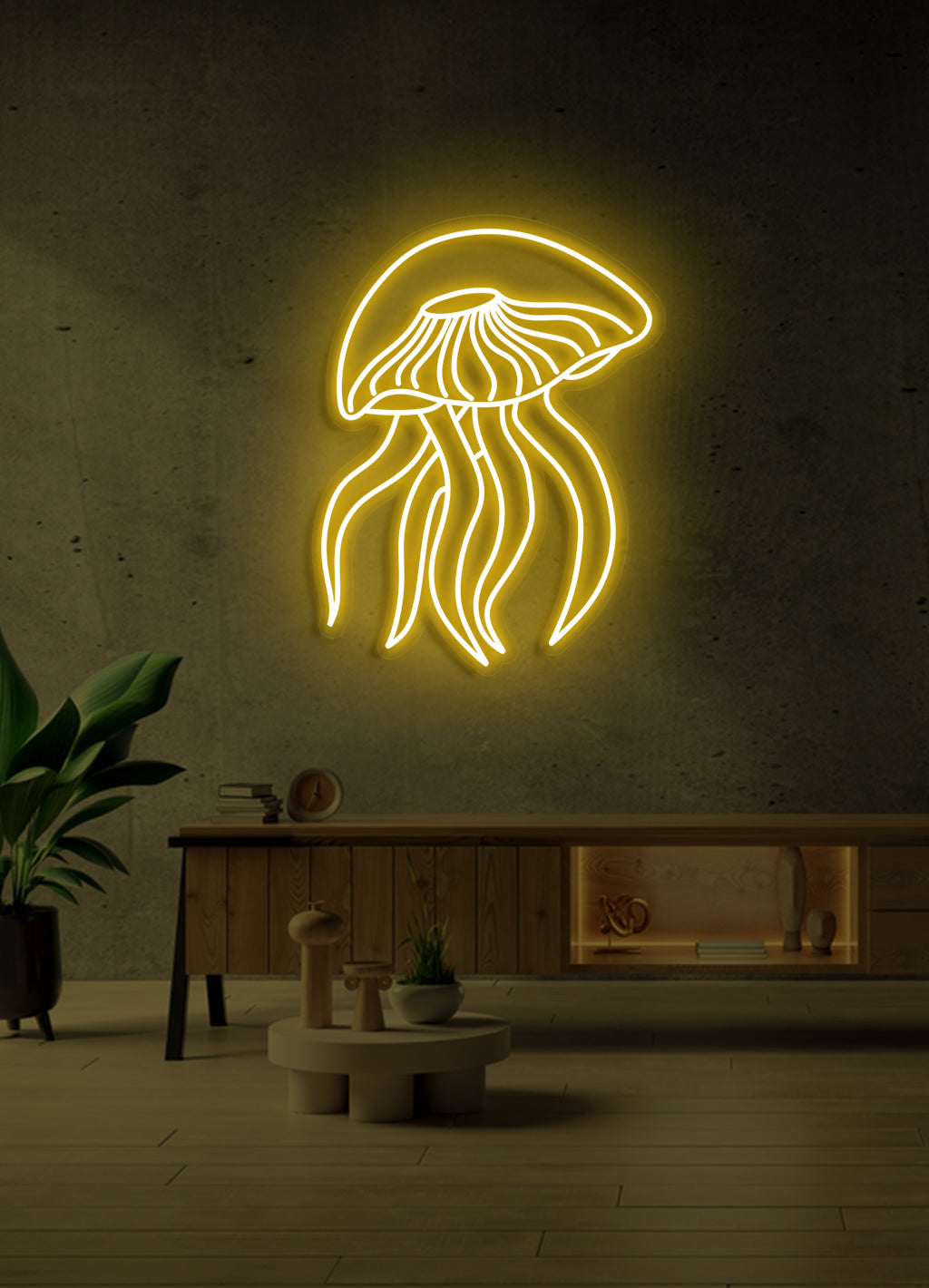 Jellyfish - LED Neon skilt