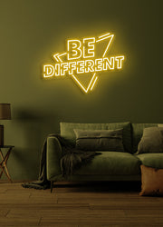 Be different - LED Neon skilt