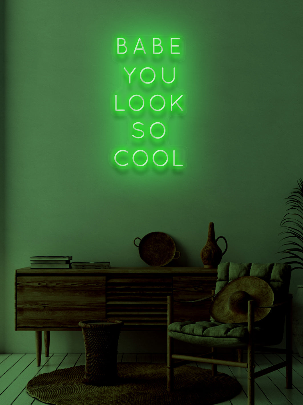 Babe you look so cool - LED Neon skilt