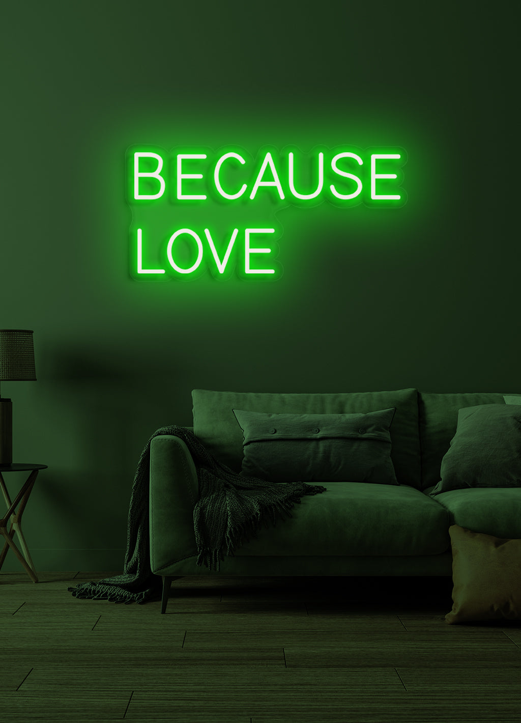 Because love - LED Neon skilt