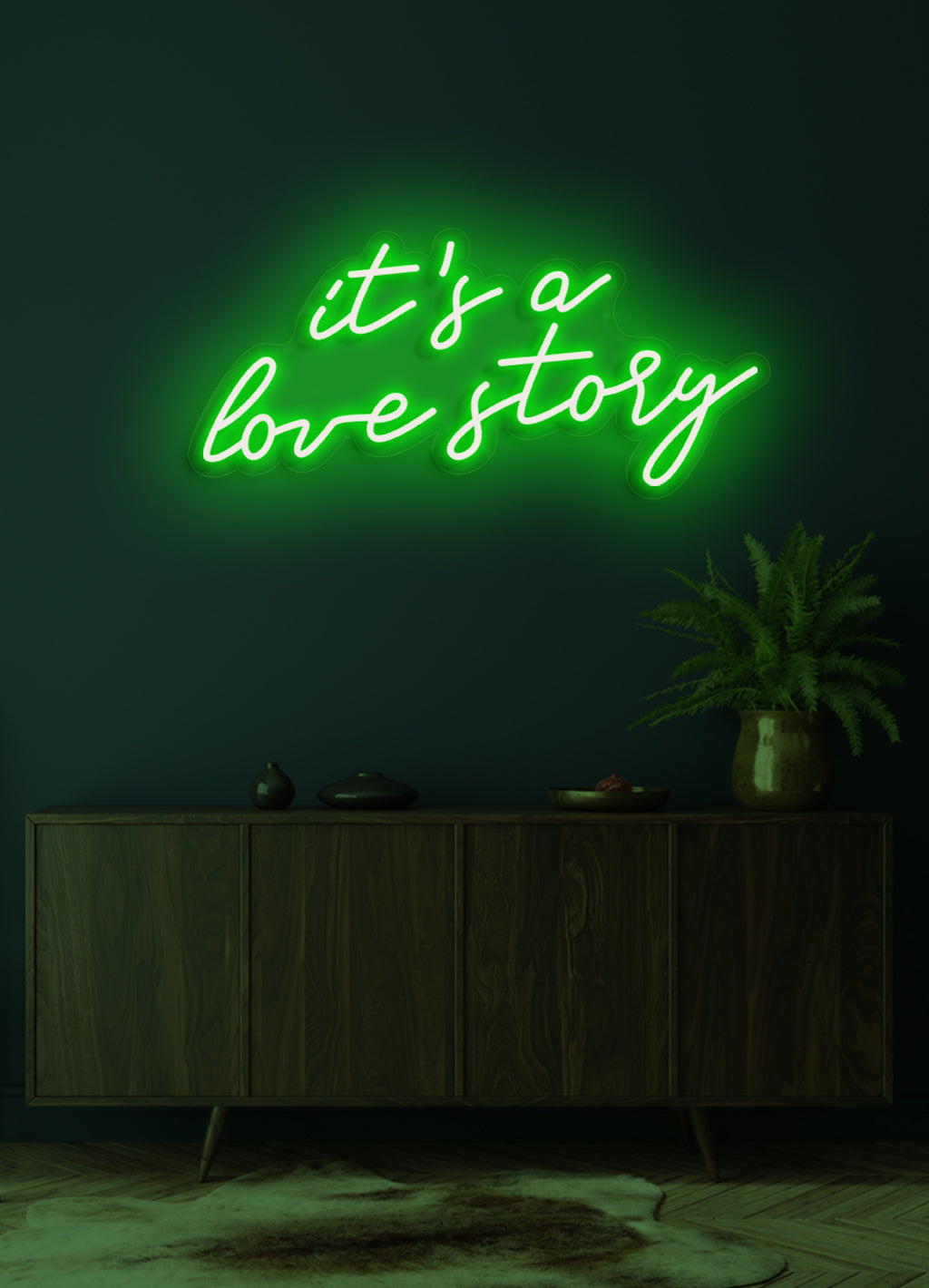 It's a love story - LED Neon skilt