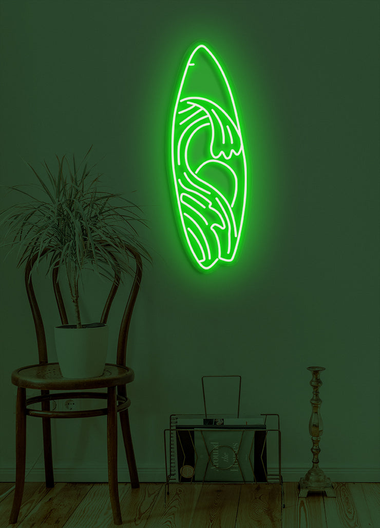 Surf board - LED Neon skilt