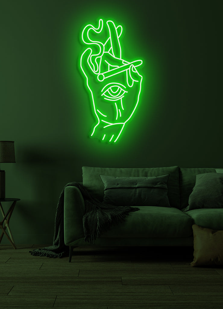 Smoking eye - LED Neon skilt