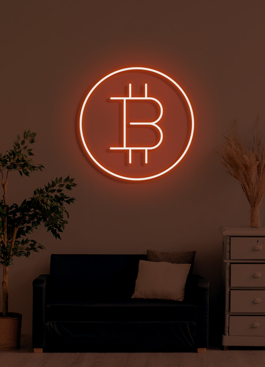 Bitcoin - LED Neon skilt