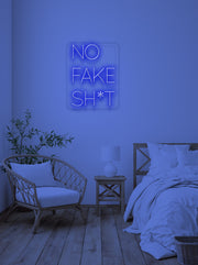 No fake sh*t - LED Neon skilt