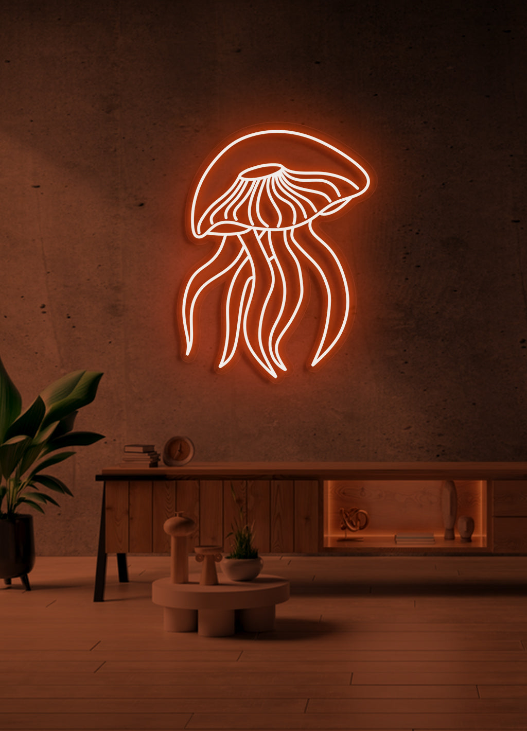 Jellyfish - LED Neon skilt
