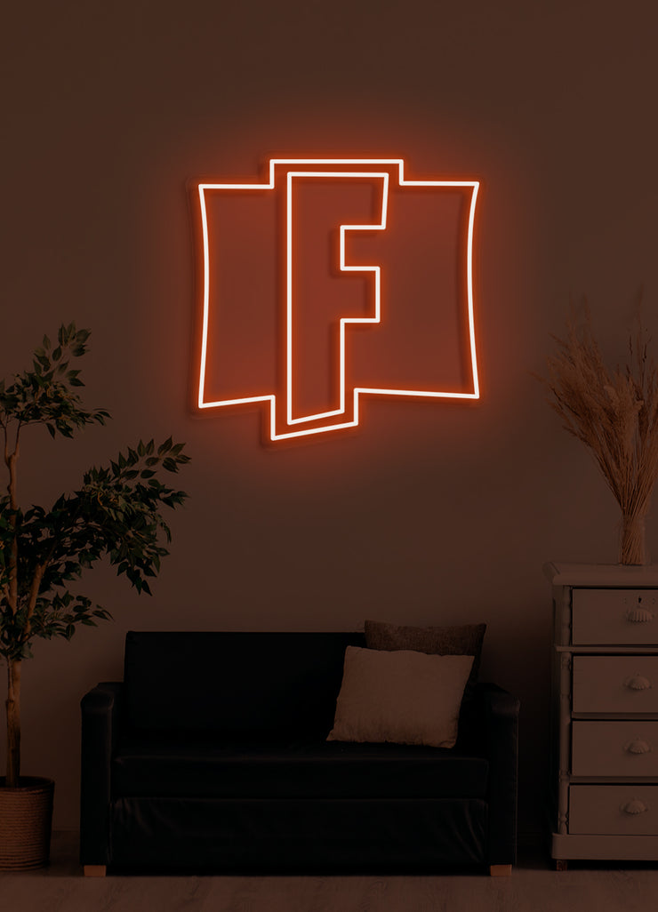 Fortnite icon - LED Neon skilt