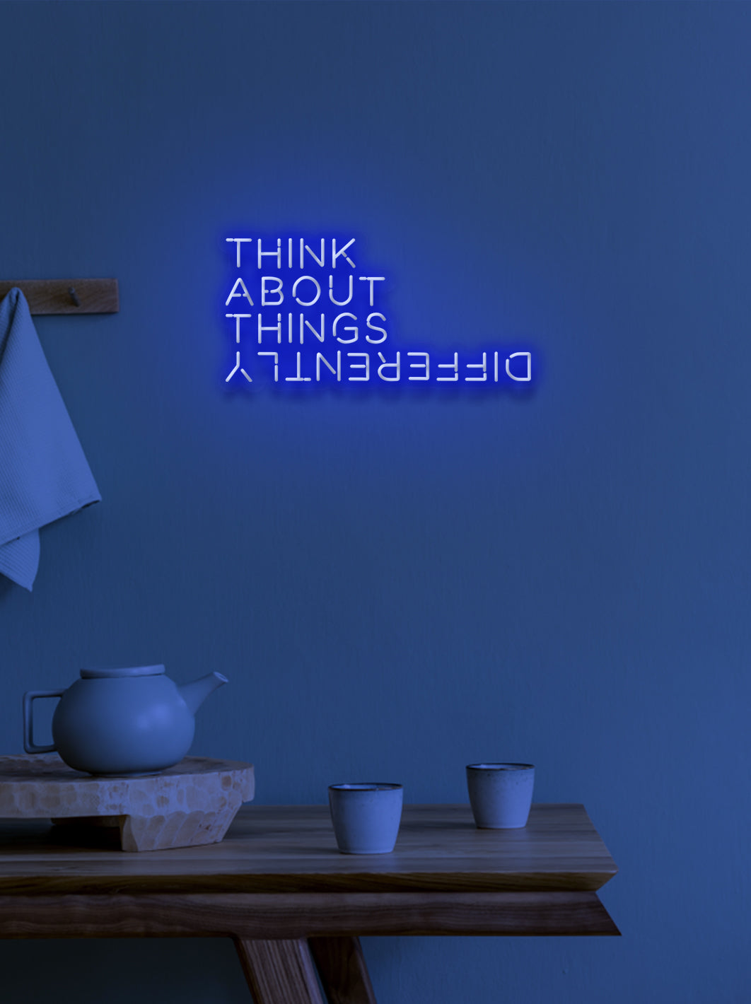 Think about things... - LED Neon skilt