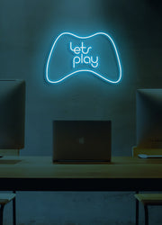 Let's play - LED Neon skilt
