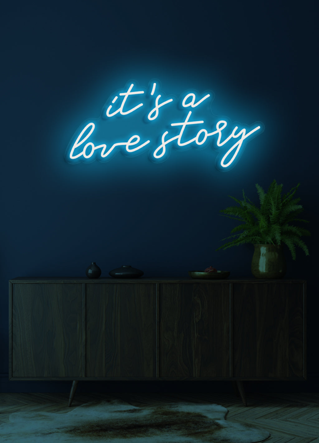 It's a love story - LED Neon skilt