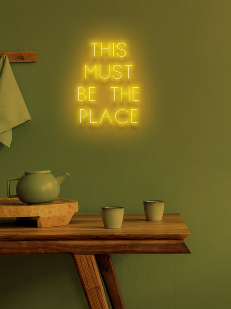 This must be the place - LED Neon skilt