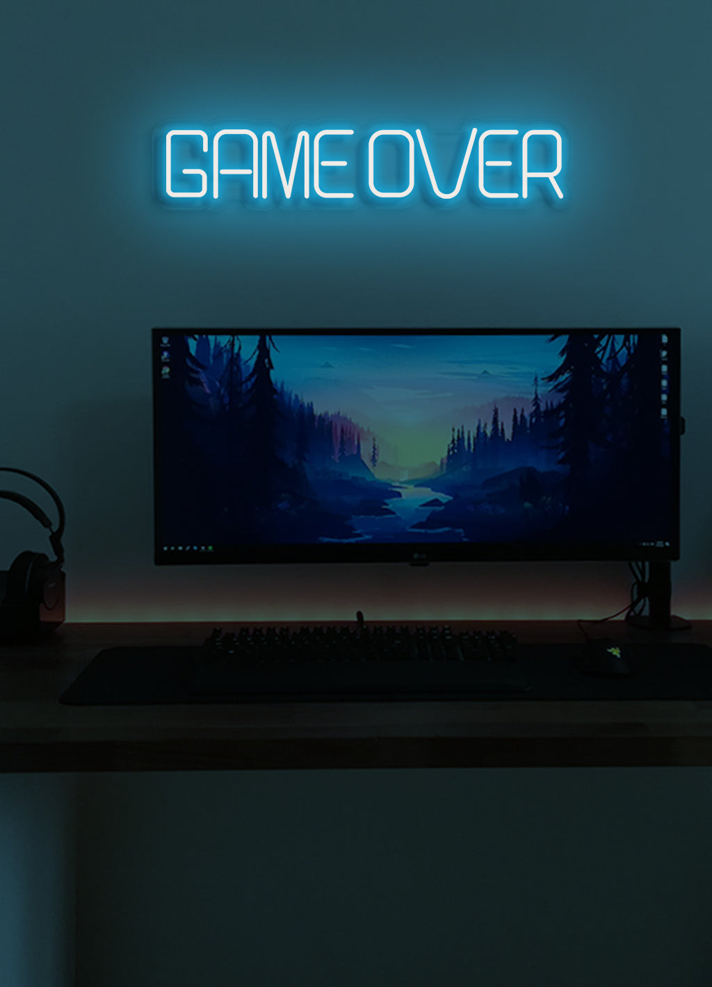 Game over - LED Neon skilt