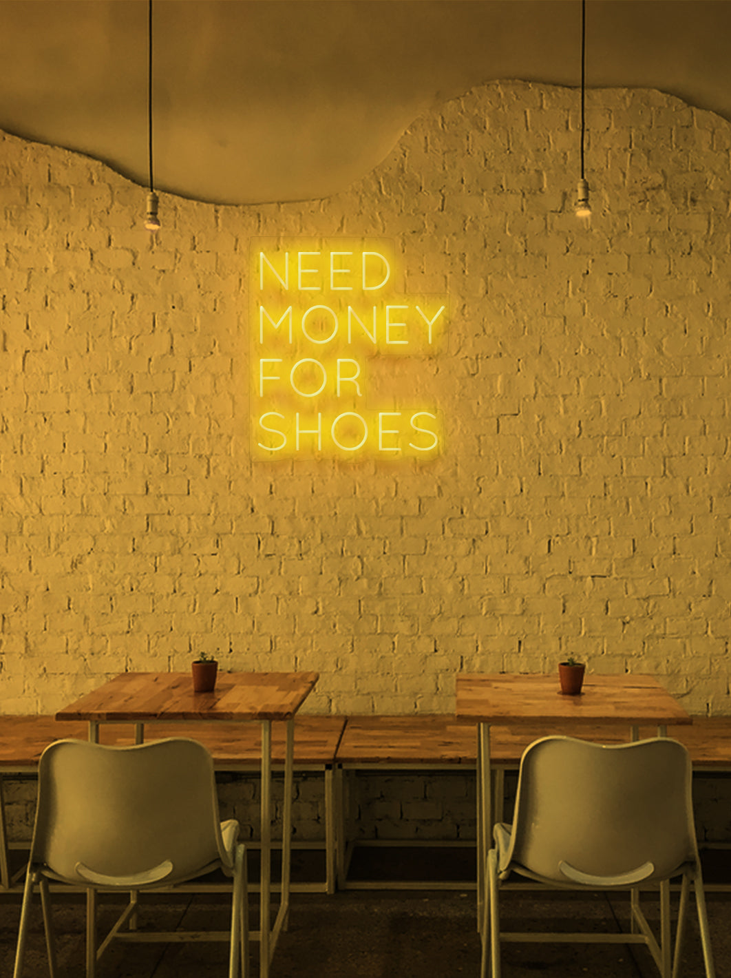 Need money for shoes - LED Neon skilt