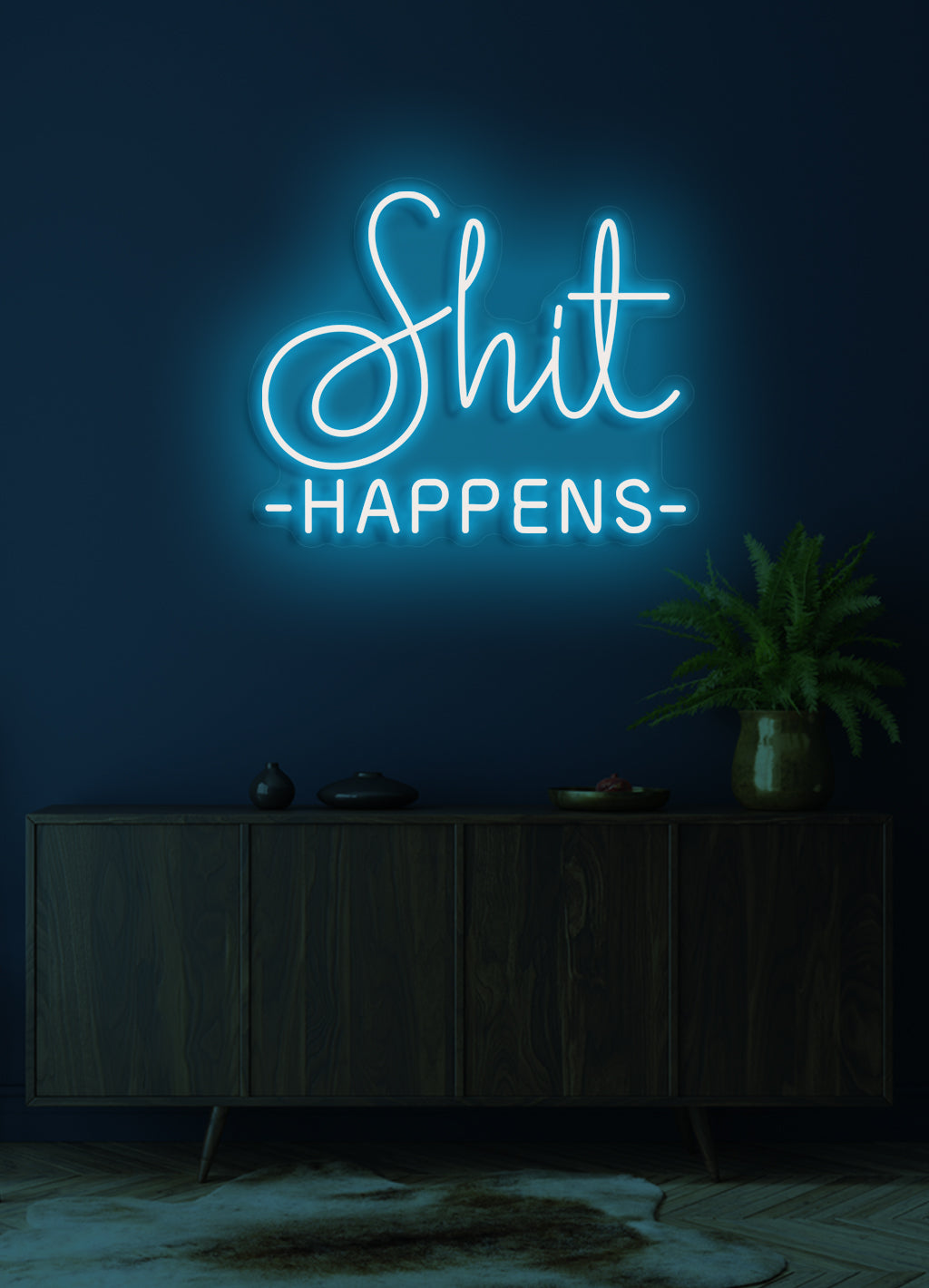 Shit happens - LED Neon skilt